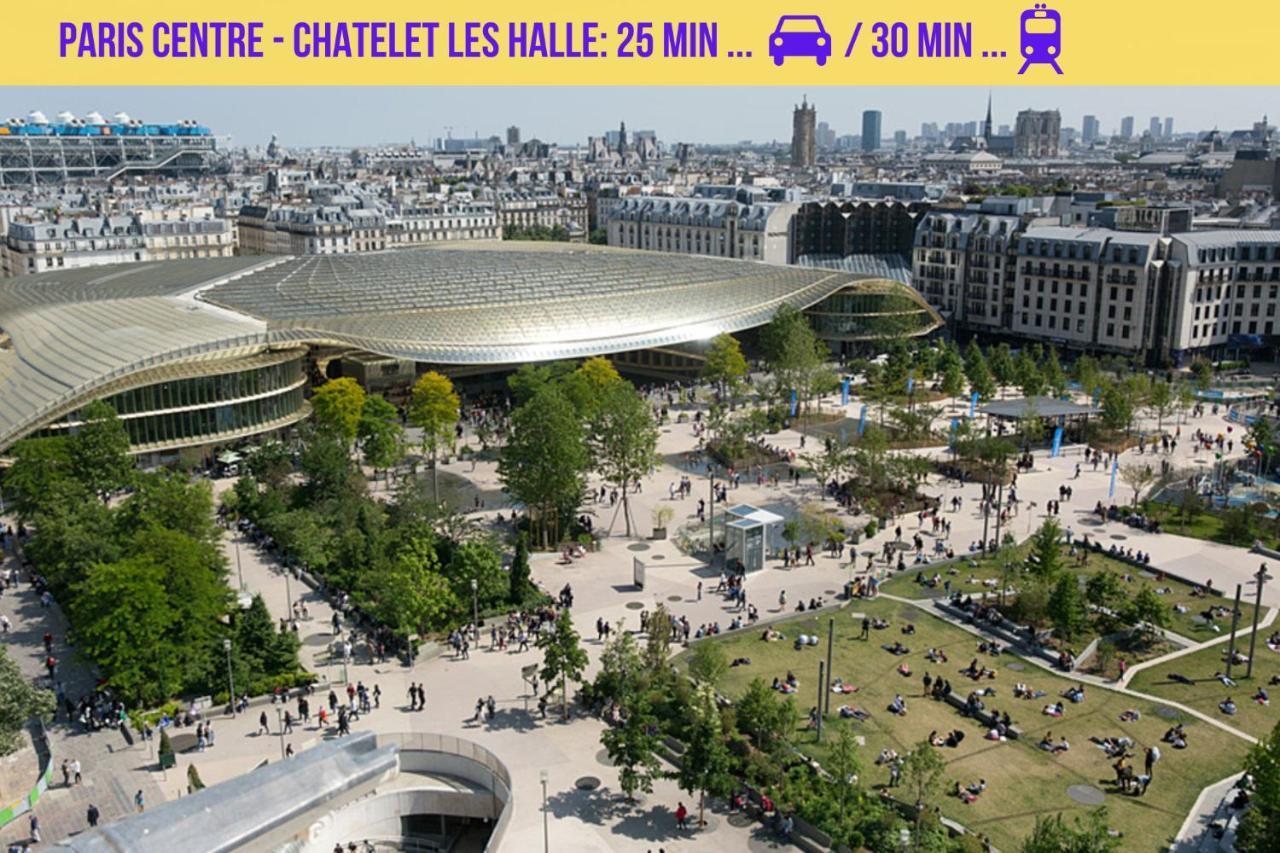 Qhome 1 - Studio Entre Paris Et Disney فيليرز سور مارن المظهر الخارجي الصورة